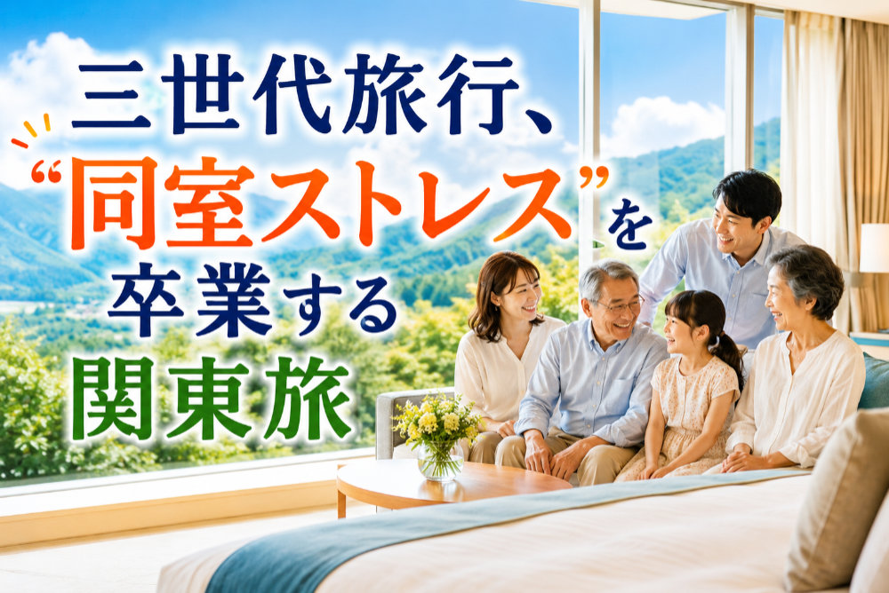 三世代旅行、“同室ストレス”を卒業する関東旅