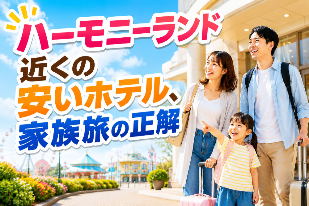 ハーモニーランド近くの安いホテル、家族旅の正解