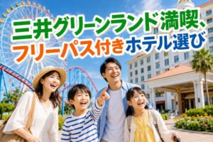 三井グリーンランド満喫、フリーパス付きホテル選び