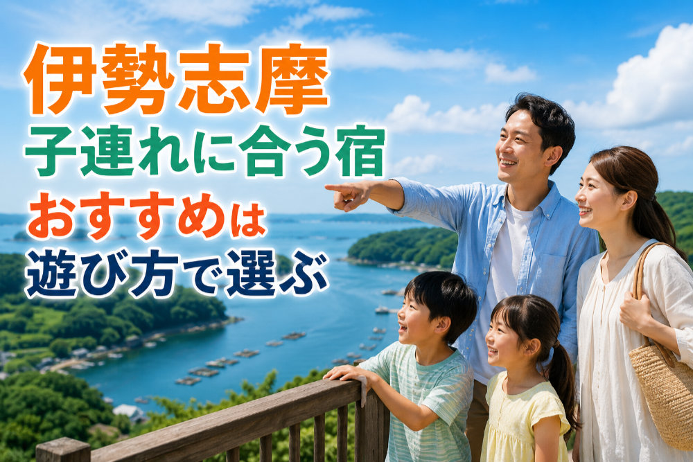 伊勢志摩子連れに合う宿|おすすめは遊び方で選ぶ